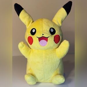 Pikachu Talking light up Plush Stuffed Toy Pokemon Tomy 2017 Ears Movable 10"